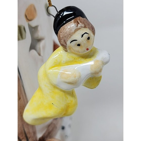 Vintage Porcelain Christmas In Cobblestone Village Nativity Scene - Picture 12 of 16